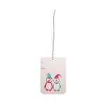 Holiday Gift Tag Happy Penguins